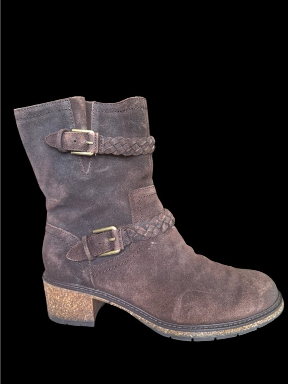 AETREX ladies brown leather boot NWOT size 8 1/2 excellent condition